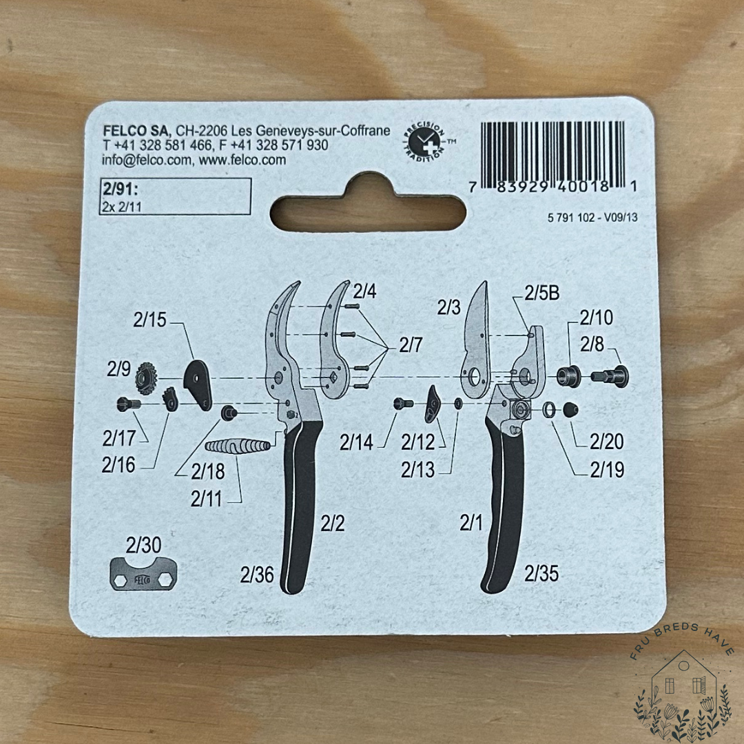 Felco fjeder, 2 stk. til nr. 2