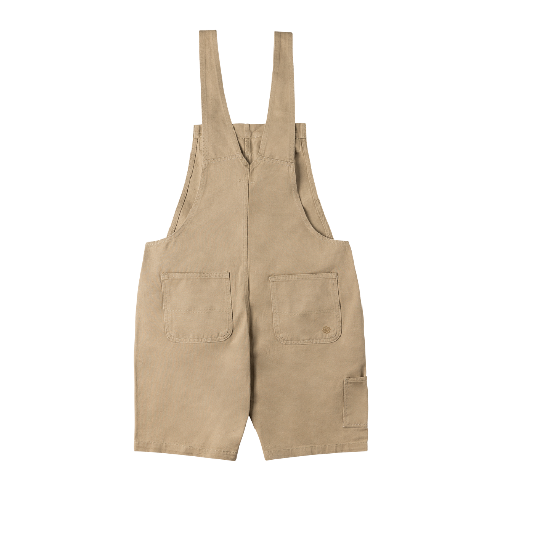 Overalls shorts, Beige