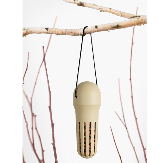 Fuglefoderautomat til små fugle.