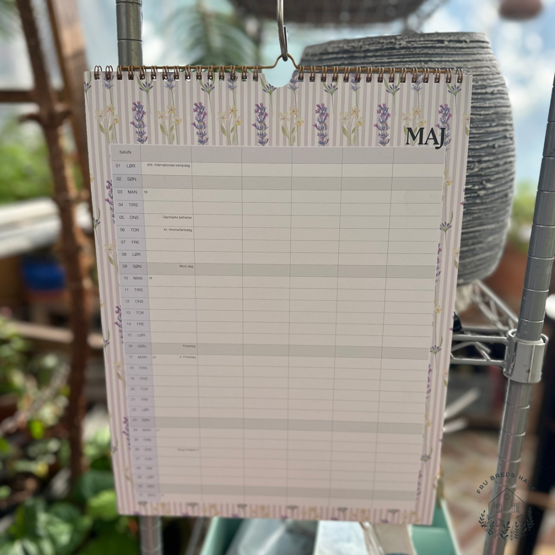 Familiekalender 2027 – Akvareller af Annemette Voss Fridthjof