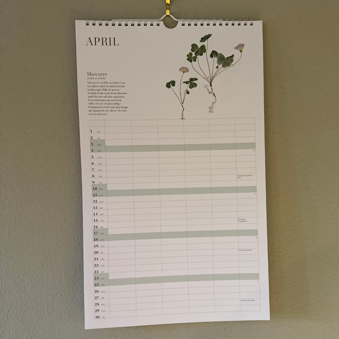 Flora Danica-familiekalender 2027